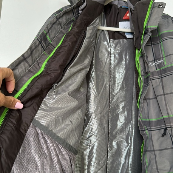 Columbia Thermal Comfort Omni Heat Interchange GreyNeon Green XL  Worn Once - Picture 3 of 8